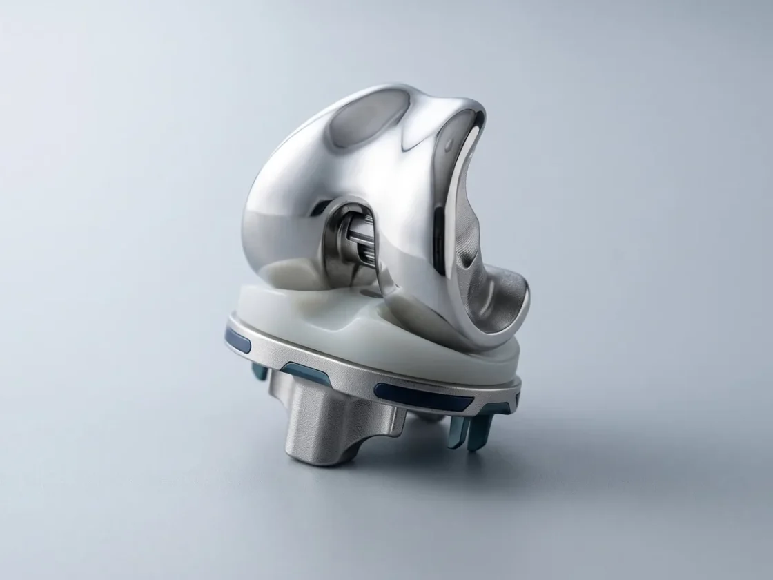 A knee replacement implant