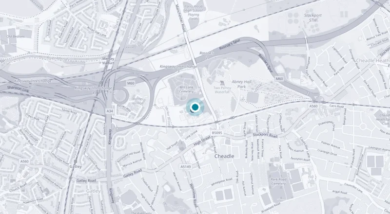 Map showing The Alexandra Hospital